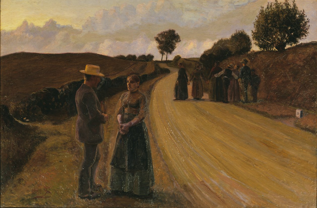 Miłość wieczorna, 1889-91 autorstwa Fritz Syberg