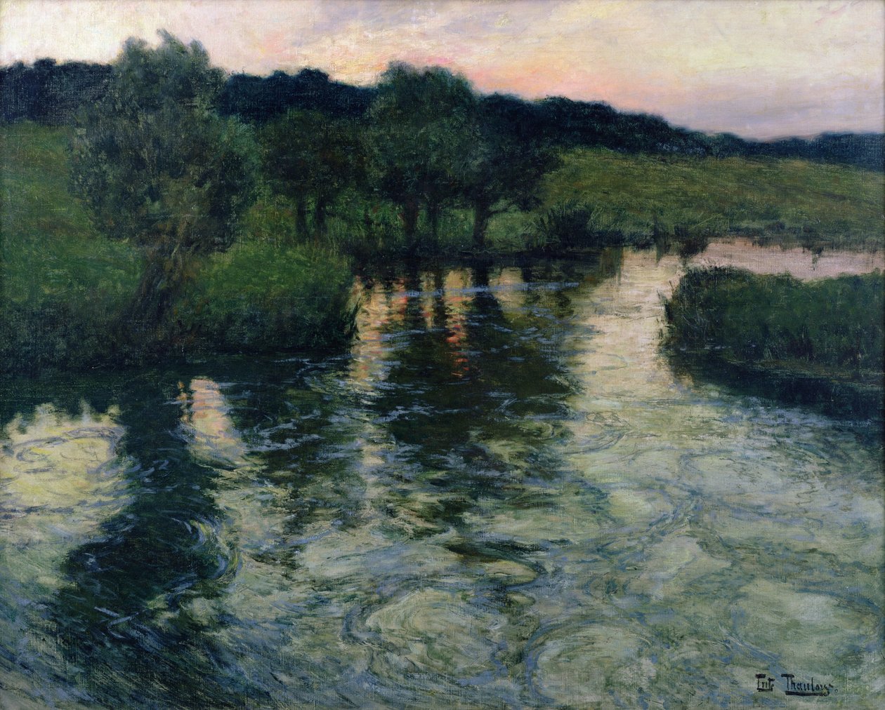 Krajobraz z rzeką autorstwa Frits Thaulow