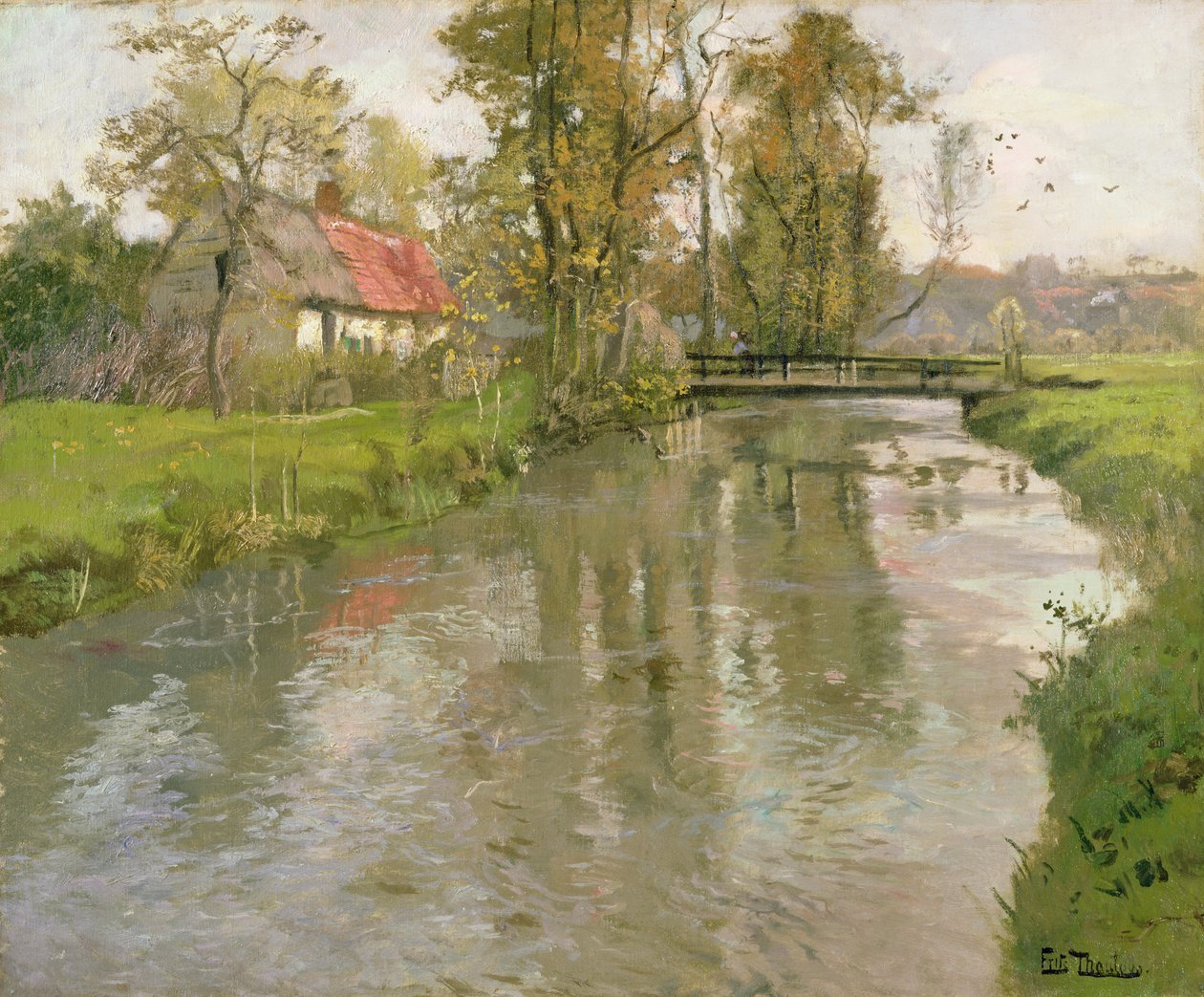 Krajobraz rzeczny, c.1897 autorstwa Frits Thaulow