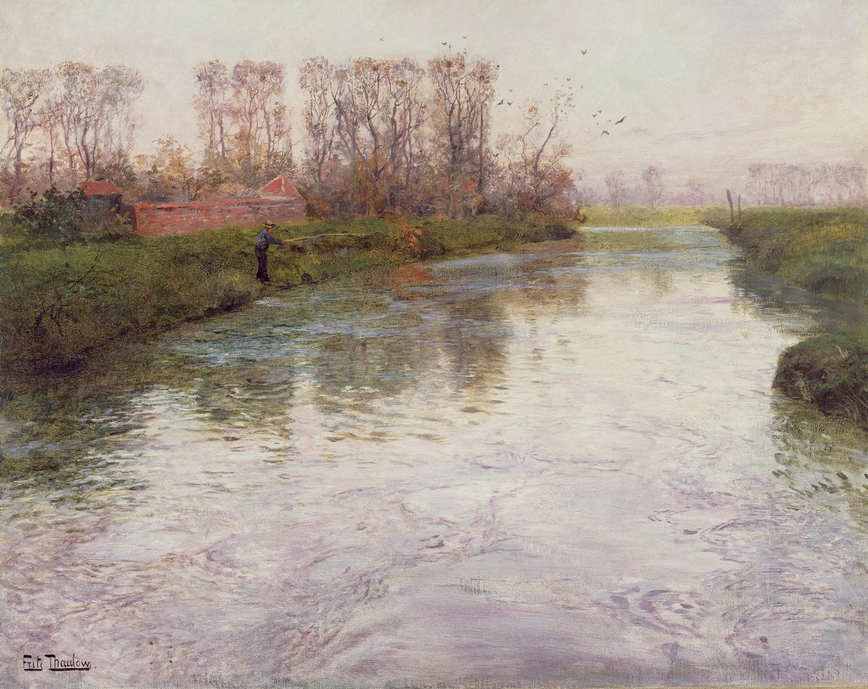 Strumień, ok. 1890 r. autorstwa Frits Thaulow
