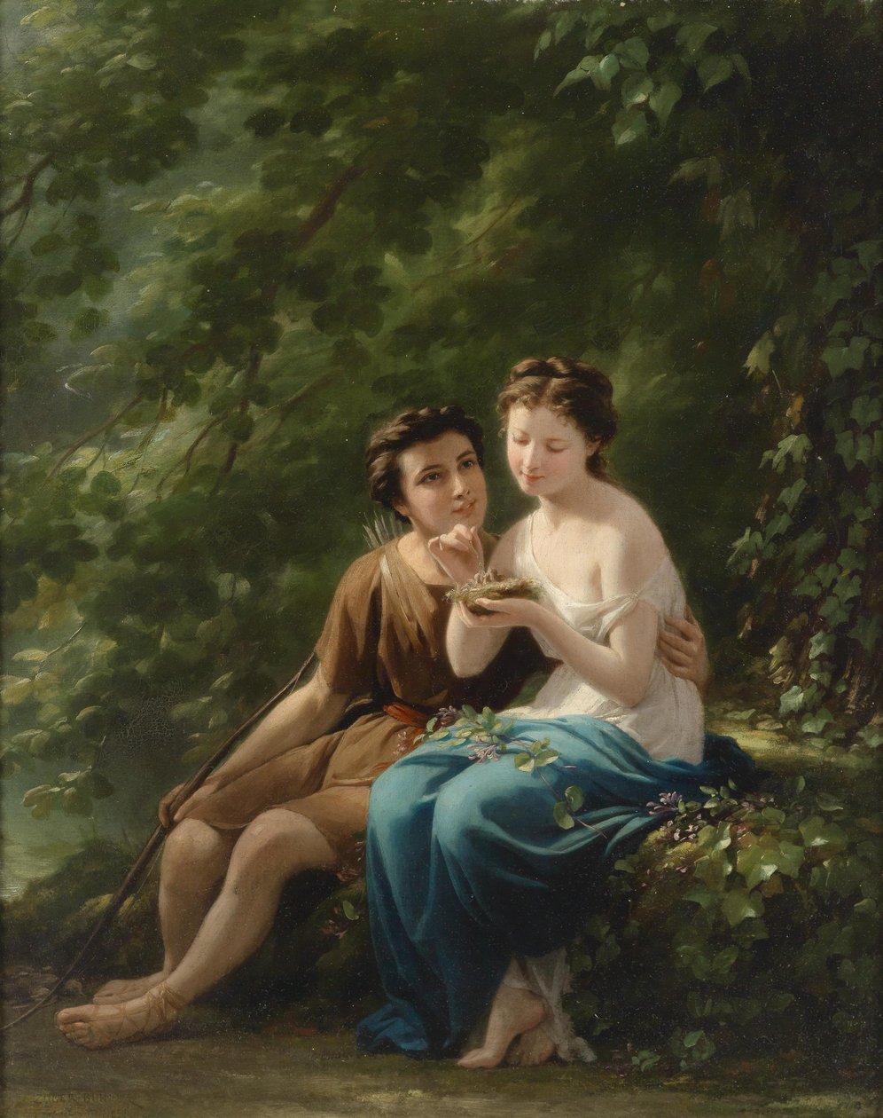 Sielanka w lesie autorstwa Fritz Zuber Buhler