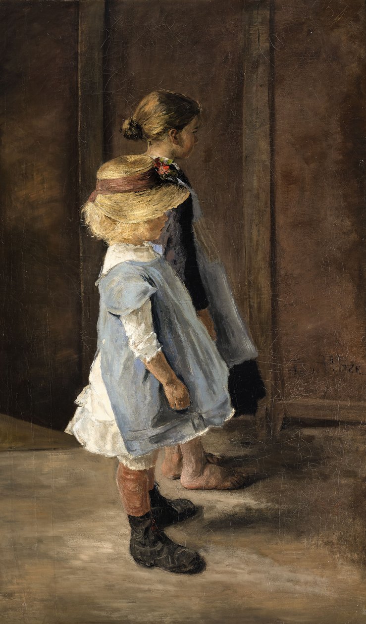 Badanie dziecka autorstwa Fritz von Uhde