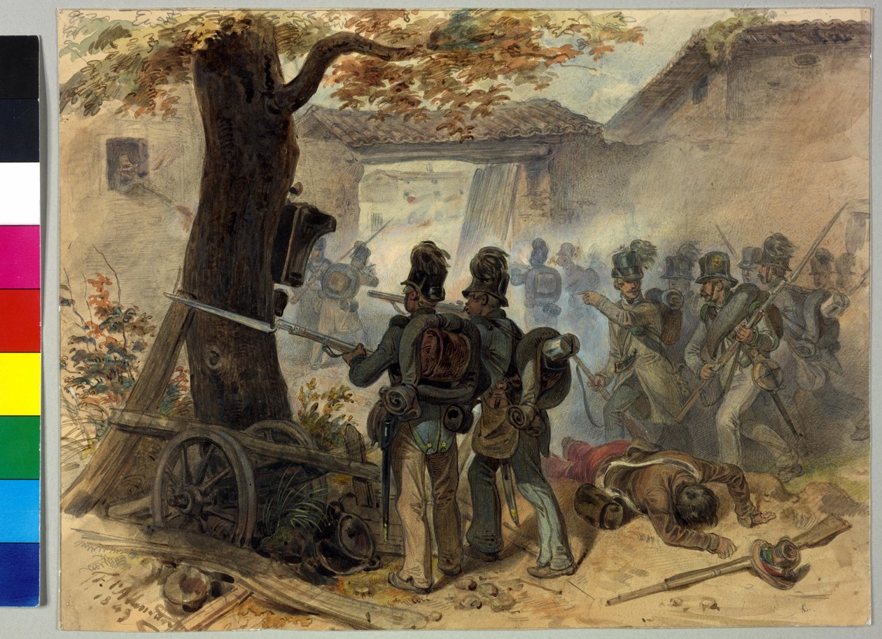 Wojna miejska 1848 autorstwa Fritz L