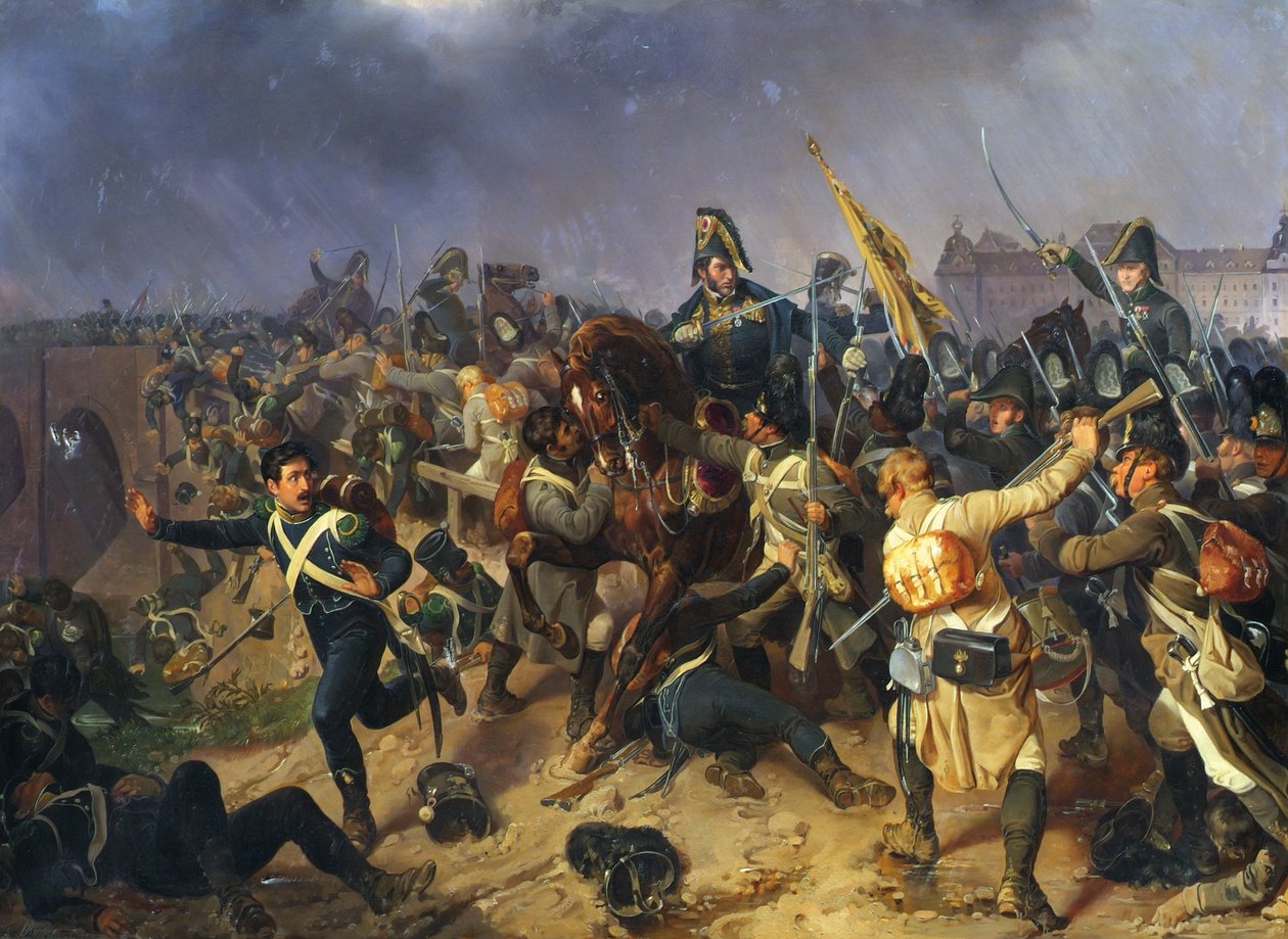 Odcinek ze spotkania pod Znaimem 1809 autorstwa Fritz L