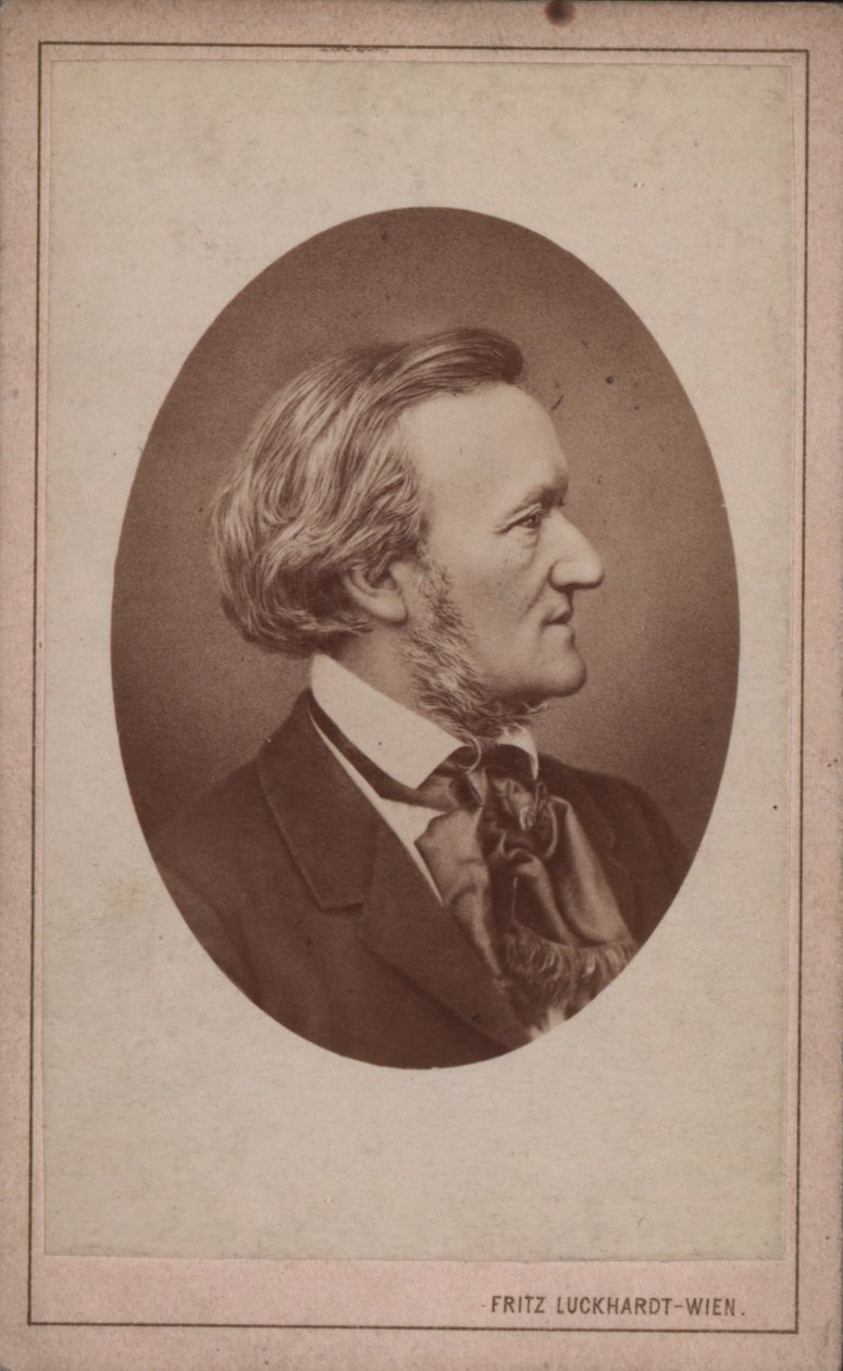 Portret kompozytora Ryszarda Wagnera 1813-1883, c. 1875. autorstwa Fritz Luckhardt