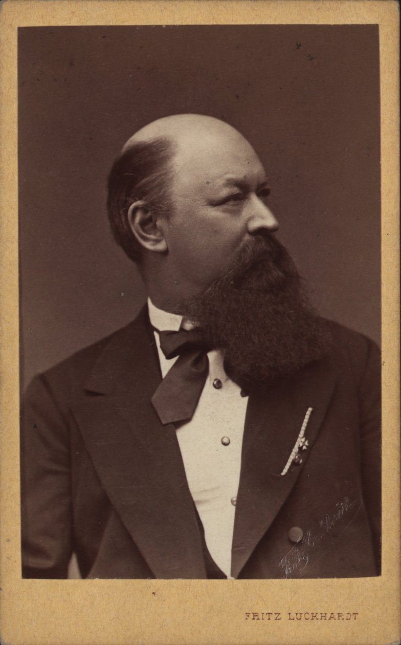 Portret kompozytora Franza von Suppè 1819-1895 , c. 1880. autorstwa Fritz Luckhardt