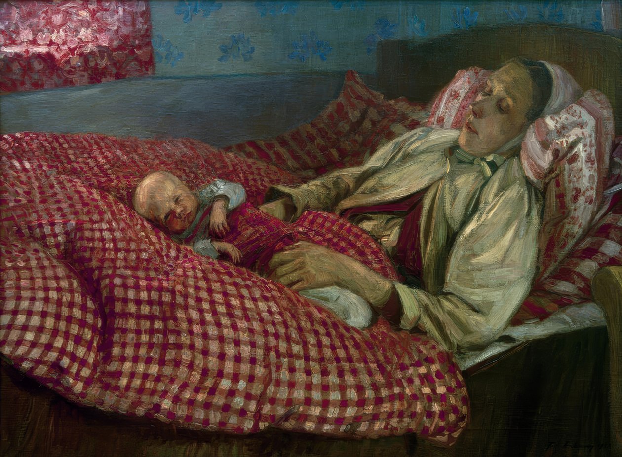 Poród autorstwa Fritz Mackensen
