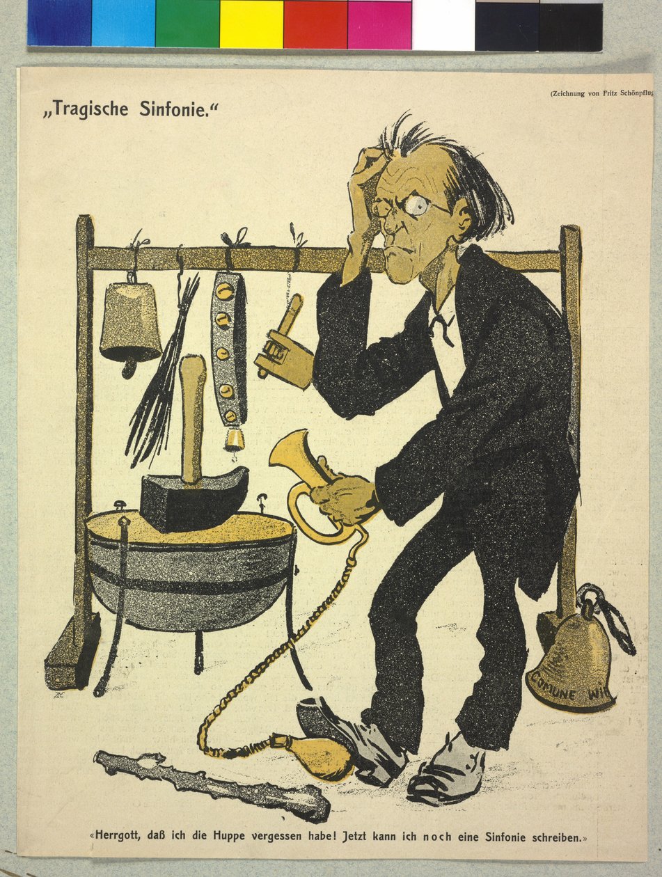 Gustav Mahler autorstwa Fritz Schonpflug