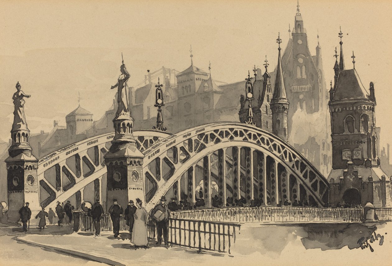 Brooksbrücke autorstwa Fritz Stoltenberg