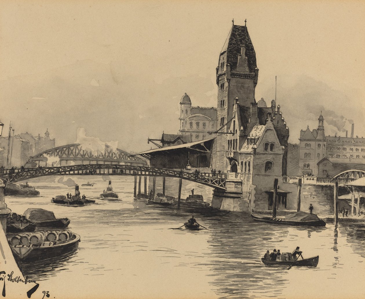 Zollkanal autorstwa Fritz Stoltenberg