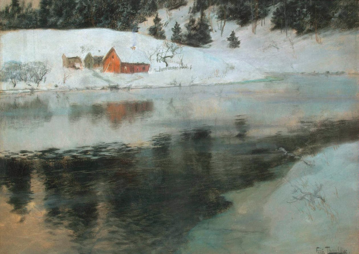Pejzaż zimowy”, 1883-1884. autorstwa Fritz Thaulov
