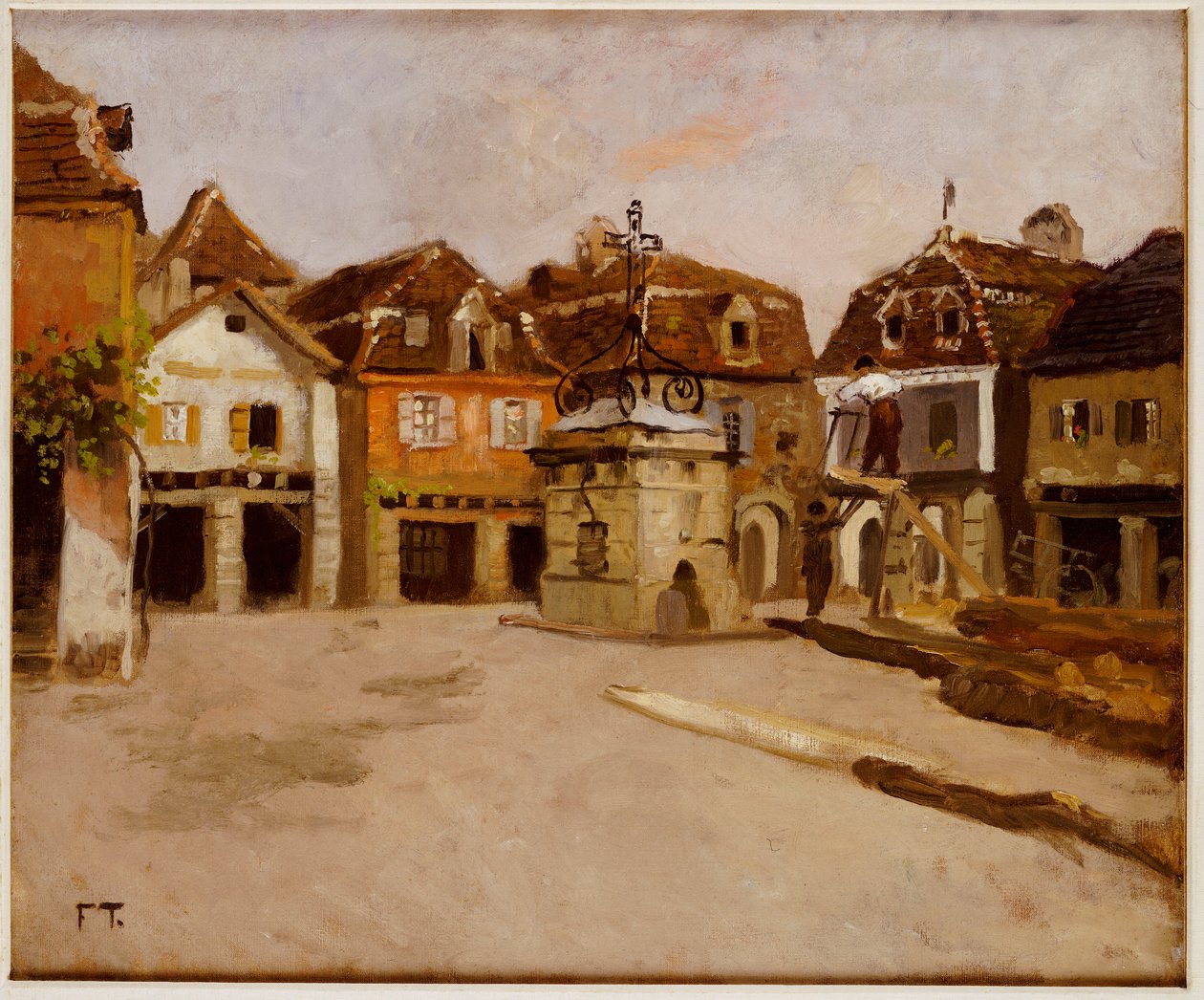 Rynek miejski autorstwa Frits Thaulow