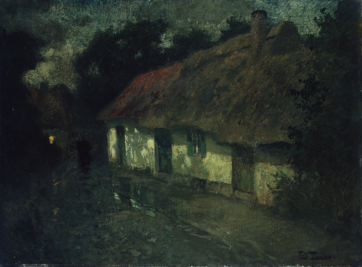 Francuska farma, ok. 1895 r. (obraz) autorstwa Fritz Thaulow