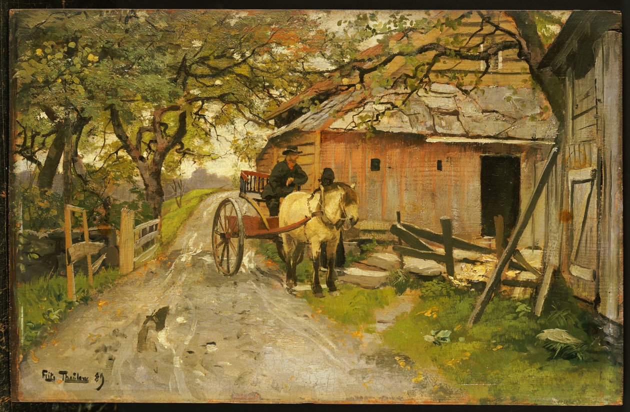 Przyjazne plotki, 1889 autorstwa Frits Thaulow
