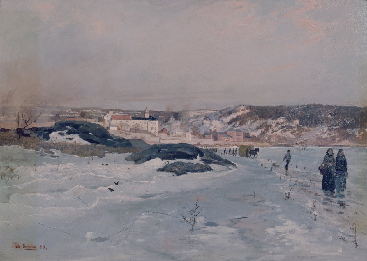 Z Tyvholmen autorstwa Fritz Thaulow