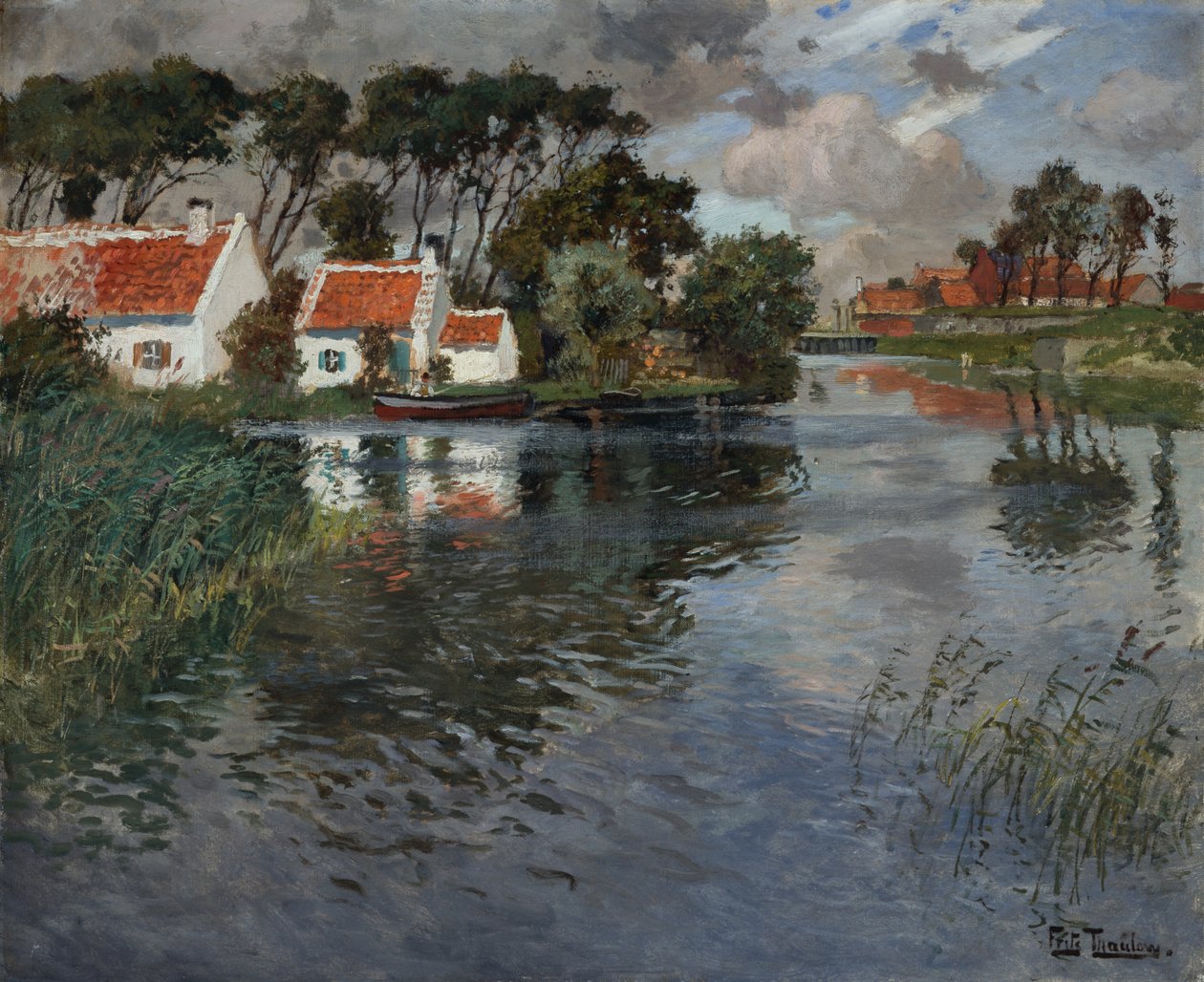 Podmuch wiatru autorstwa Fritz Thaulow