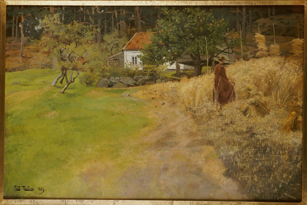 Sianokosy, Stord, 1889 autorstwa Frits Thaulow