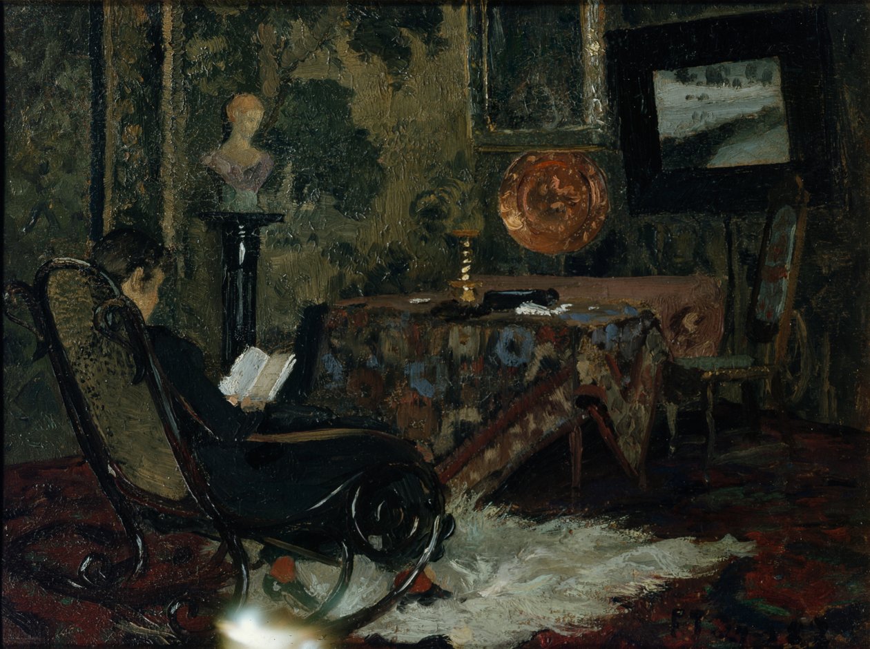 Wnętrze, Grini autorstwa Fritz Thaulow