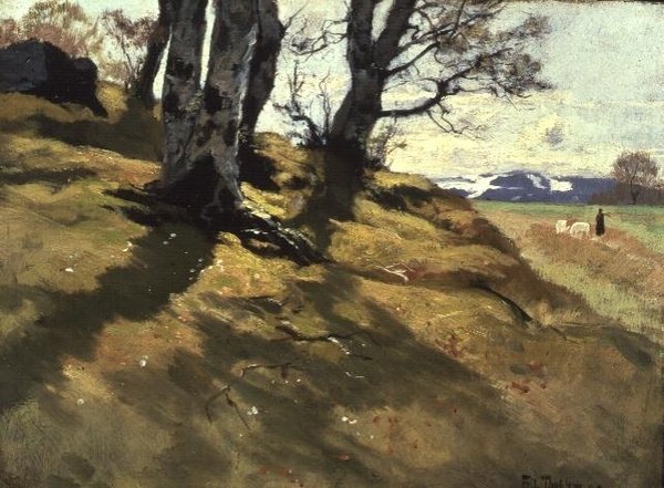 Krajobraz w Stord, Norwegia autorstwa Fritz Thaulow