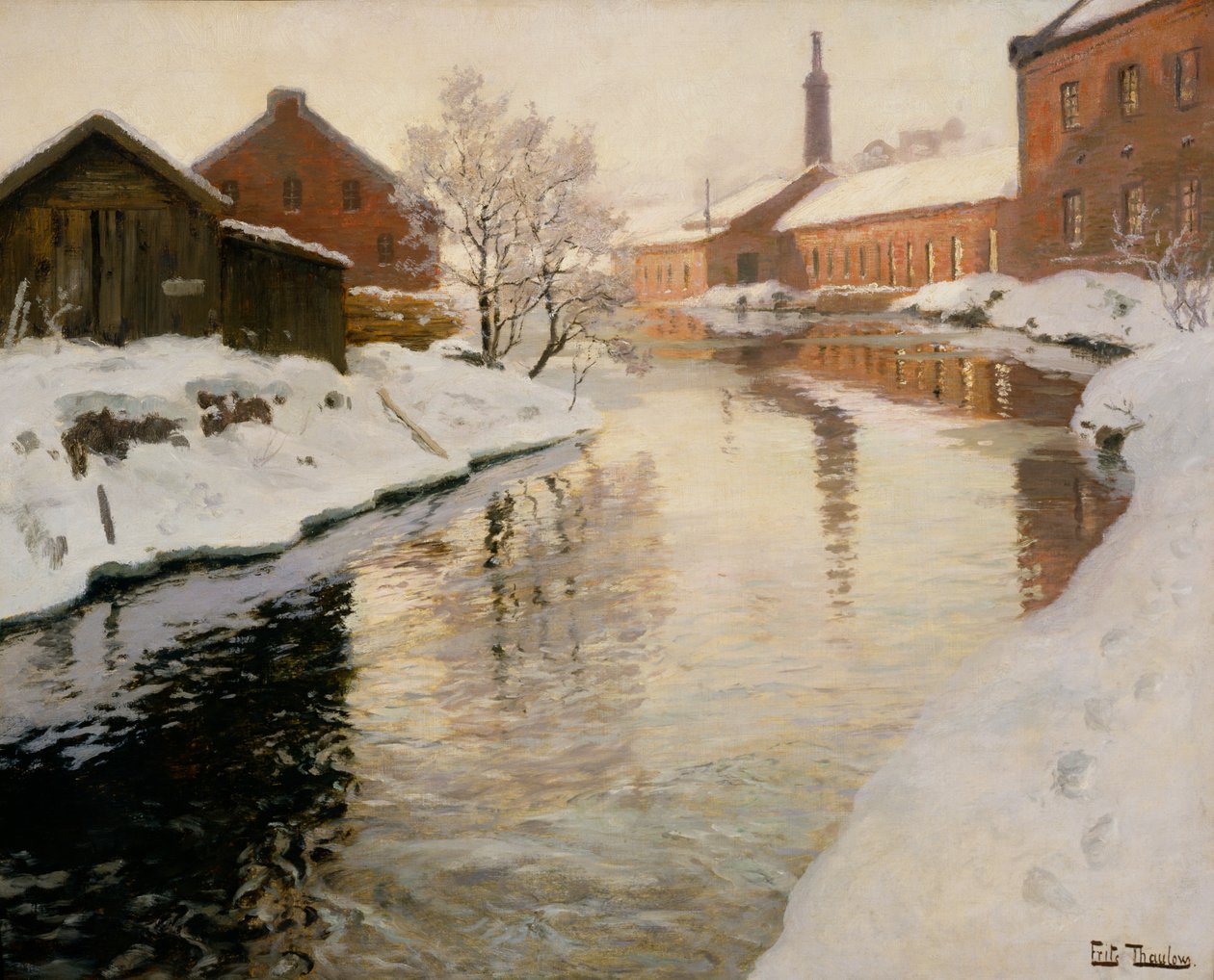 Łzy Lysakera autorstwa Fritz Thaulow