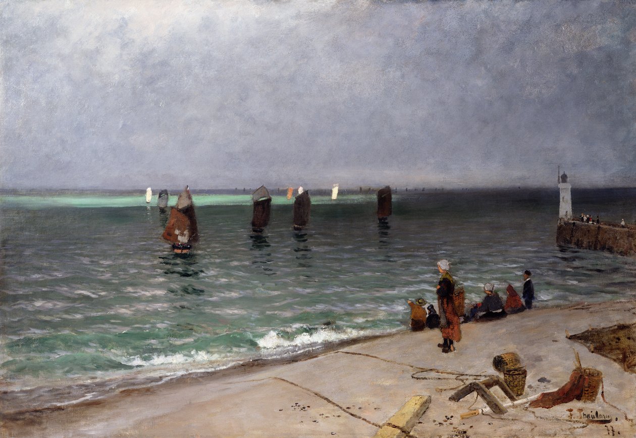 Rybacy makreli autorstwa Fritz Thaulow