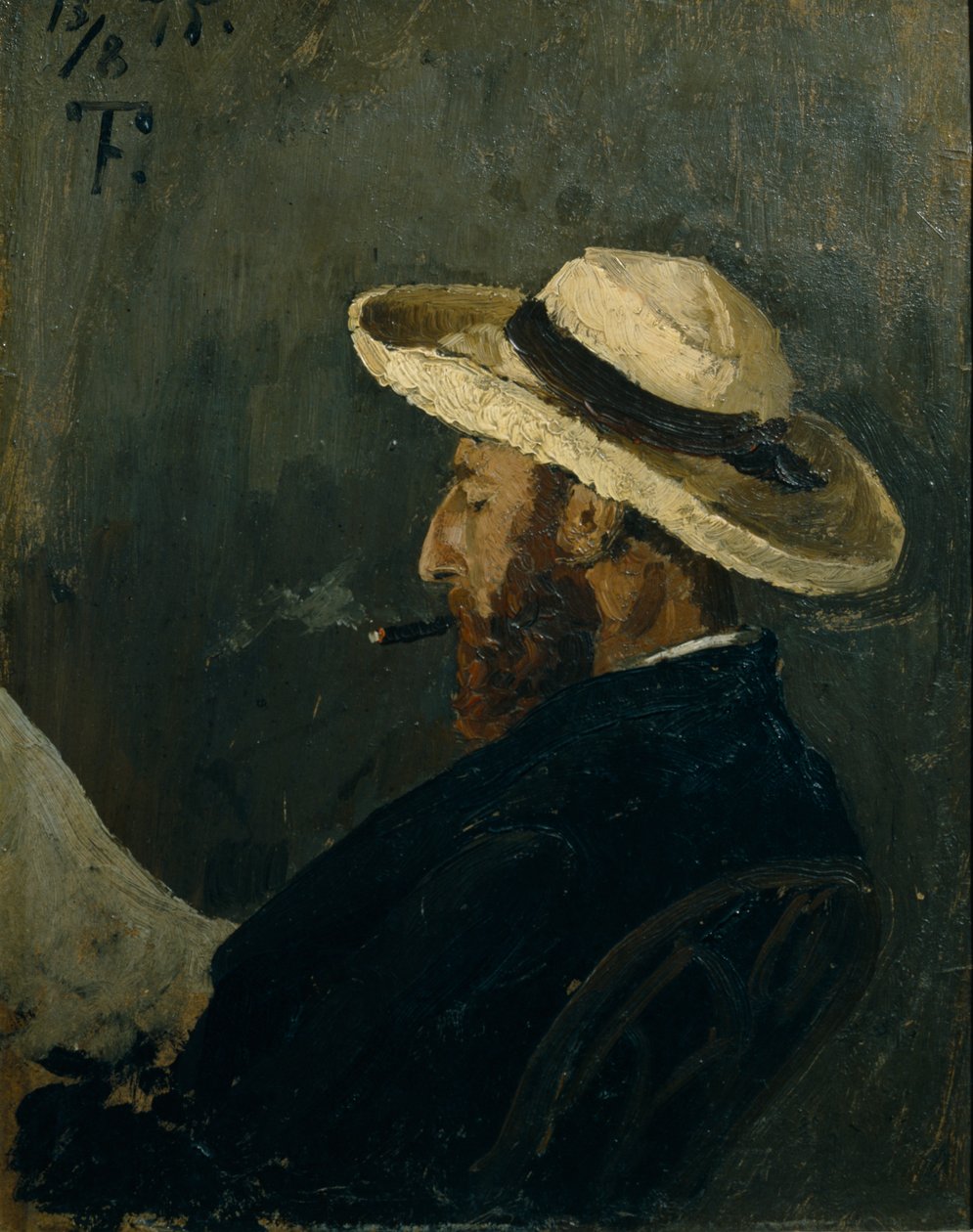 Portret Fredrika Colletta autorstwa Fritz Thaulow