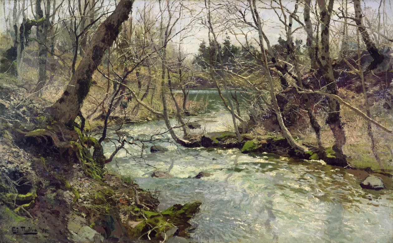 Rzeka autorstwa Fritz Thaulow