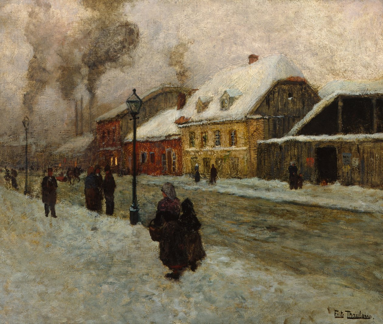 Odcinek ulicy od Grenlandii (Oslo) autorstwa Fritz Thaulow