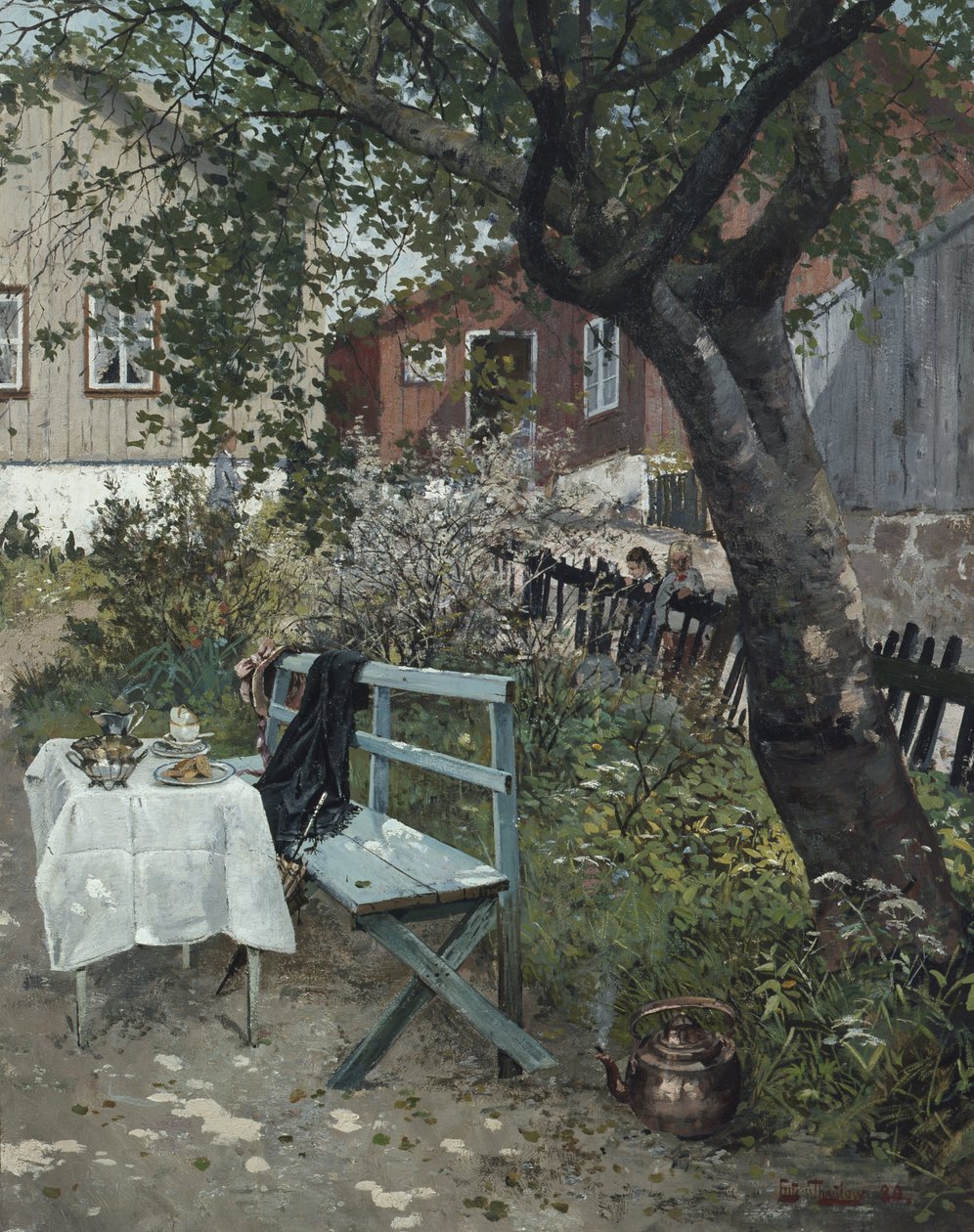 Letni Dzień w Ogrodzie autorstwa Fritz Thaulow