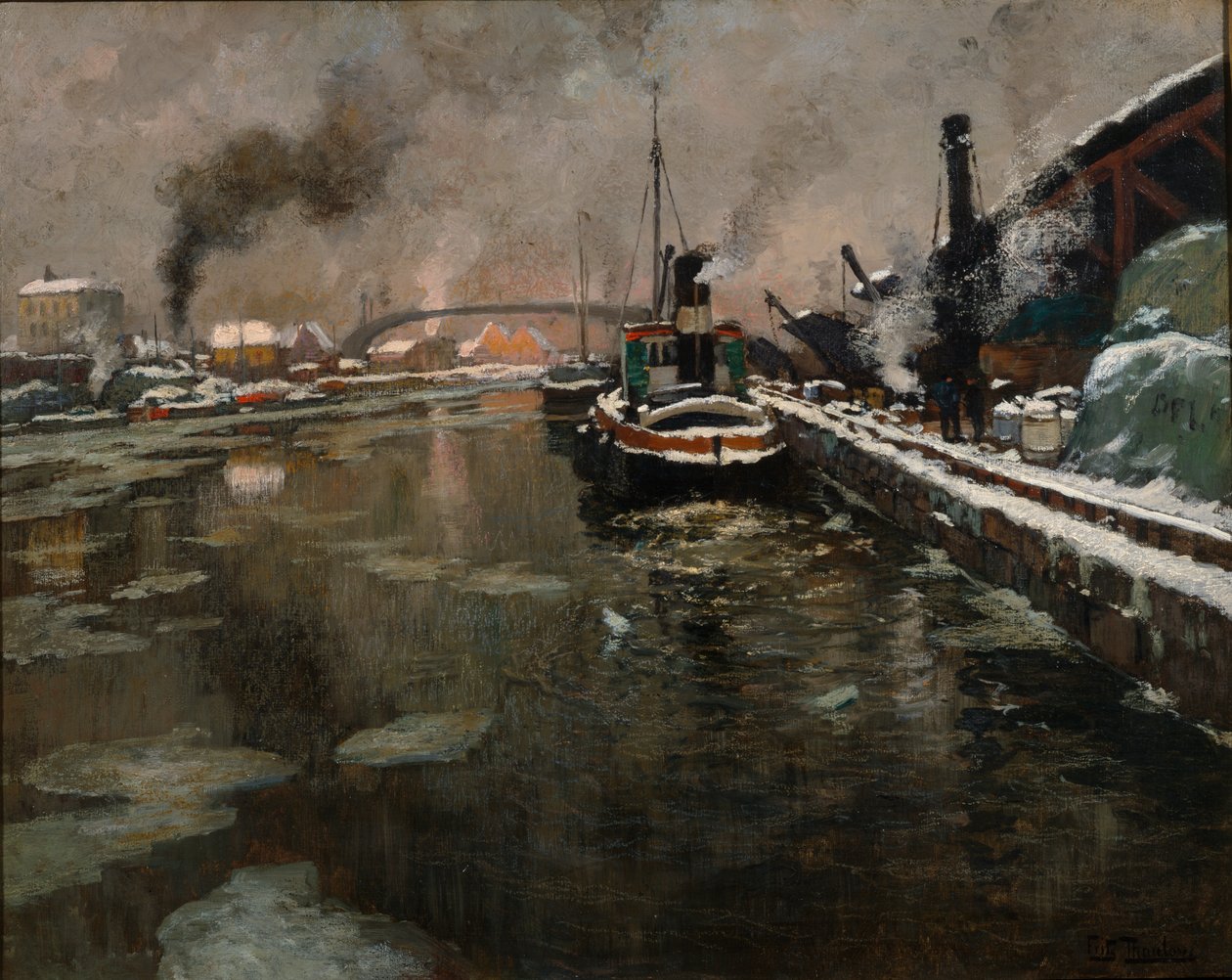 Bez tytułu, ok. 1902 (olej na płótnie) autorstwa Fritz Thaulow