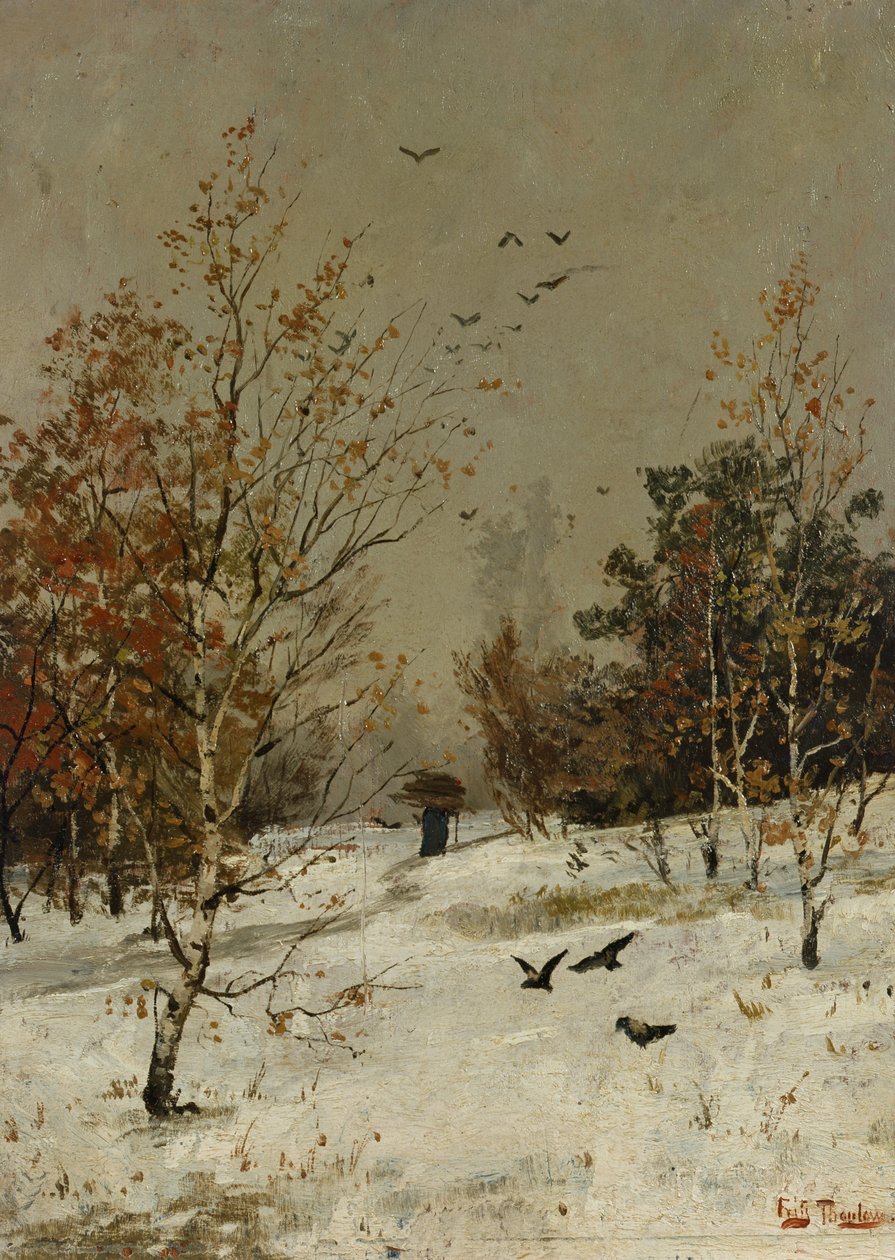 Zima, ok.1876 autorstwa Fritz Thaulow