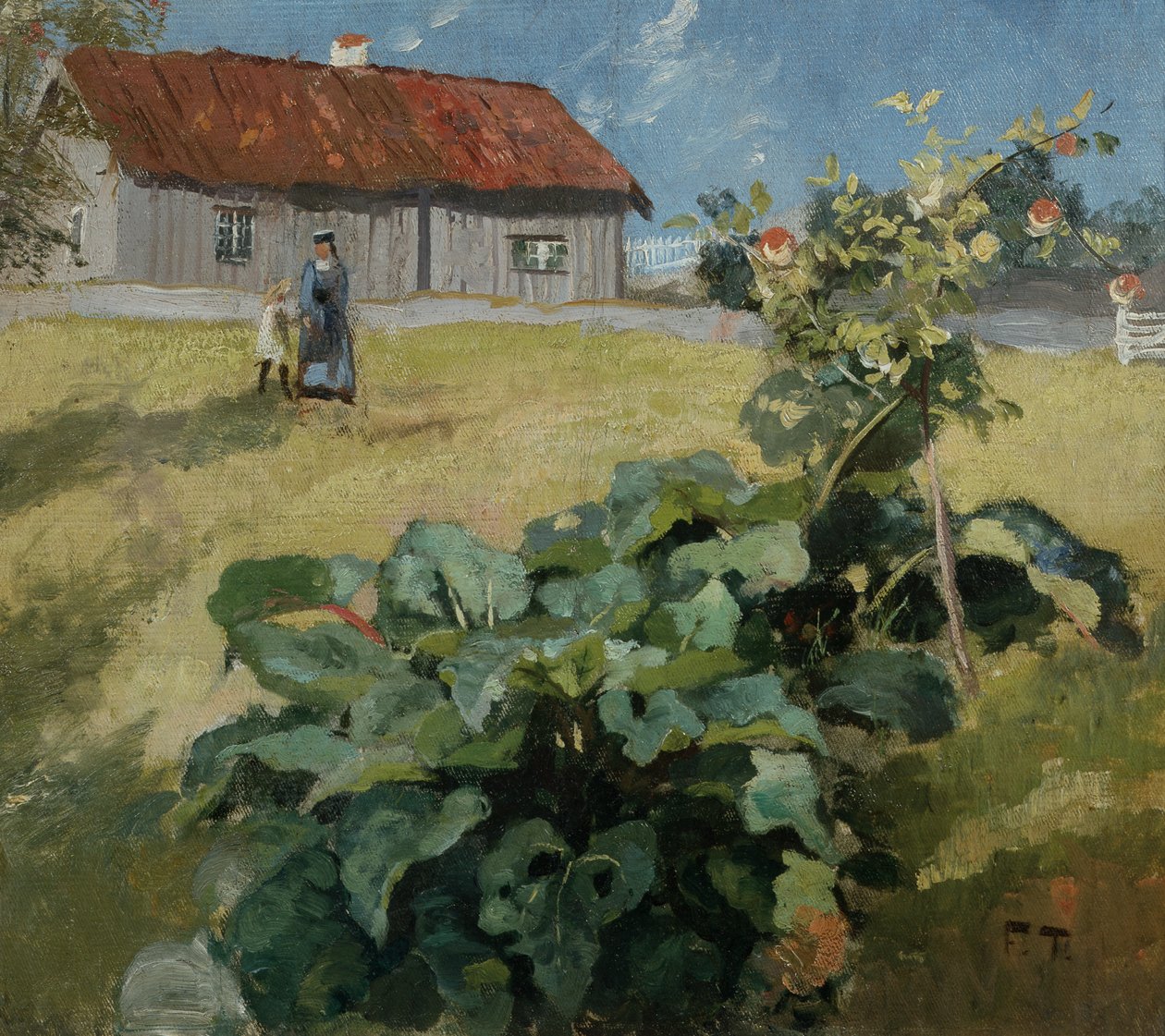 Kobieta i dziecko, ok. 1892 autorstwa Fritz Thaulow