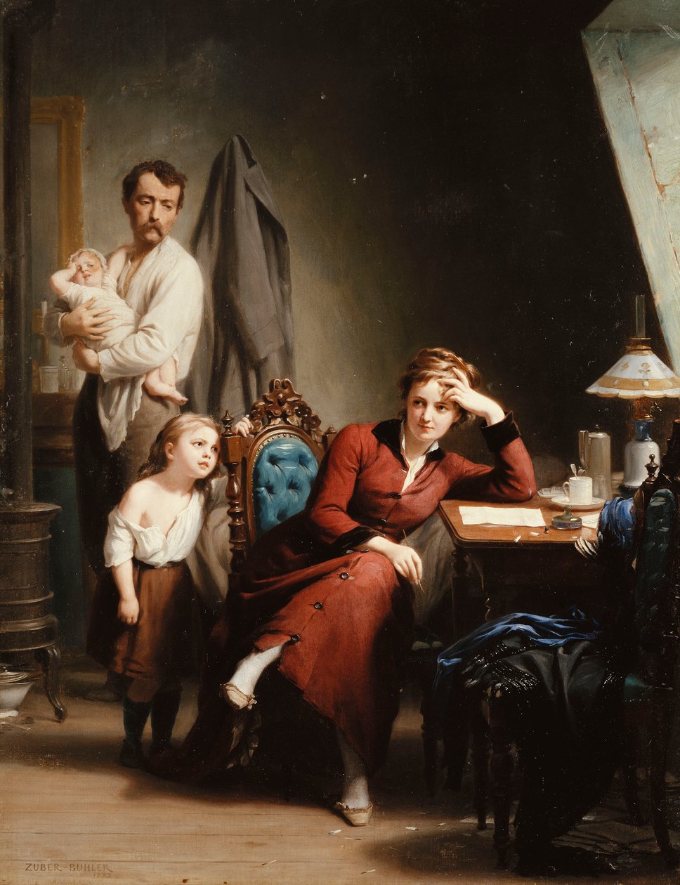 Poetka, 1880 autorstwa Fritz Zuber Buhler