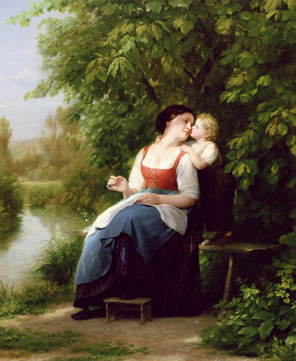 Nieznany obraz autorstwa Fritz Zuber Buhler