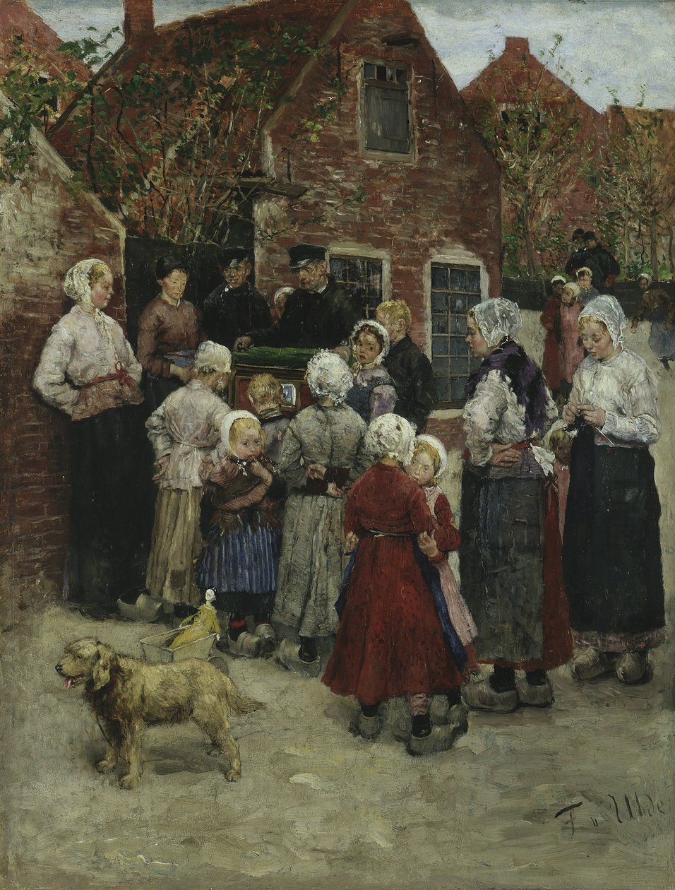 Kataryniarz w Zandvoort autorstwa Fritz von Uhde