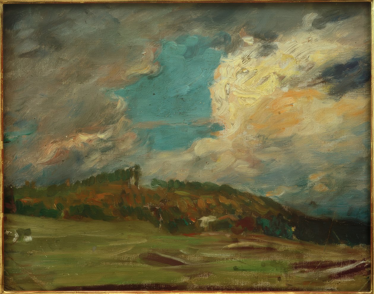 Studium krajobrazu (krajobraz z chmurami) autorstwa Fritz von Uhde
