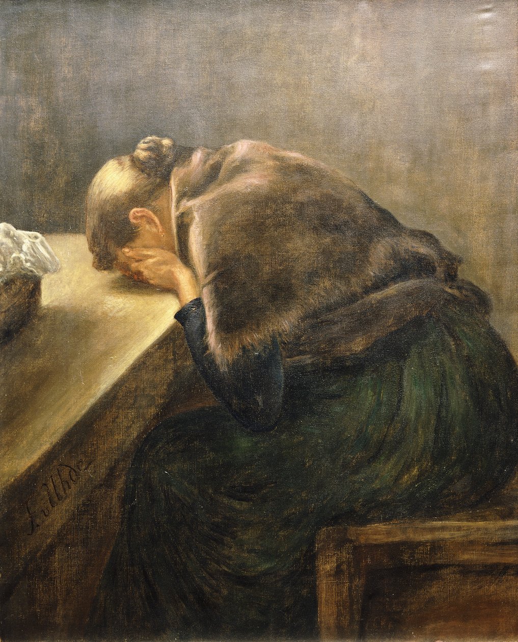 Żałoba, autorstwa Fritz von Uhde