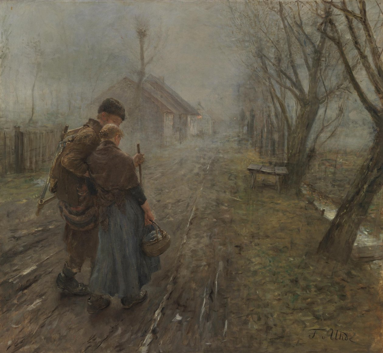 Ciężki krok autorstwa Fritz von Uhde