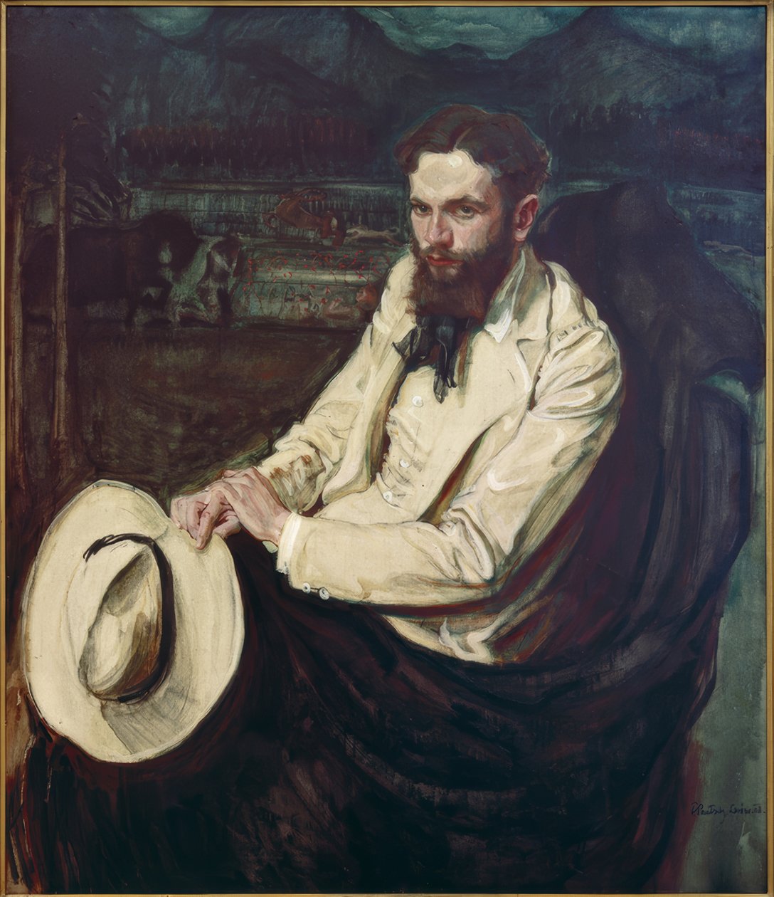 Portret poety Leopolda Staffa autorstwa Fryderyk Pautsch