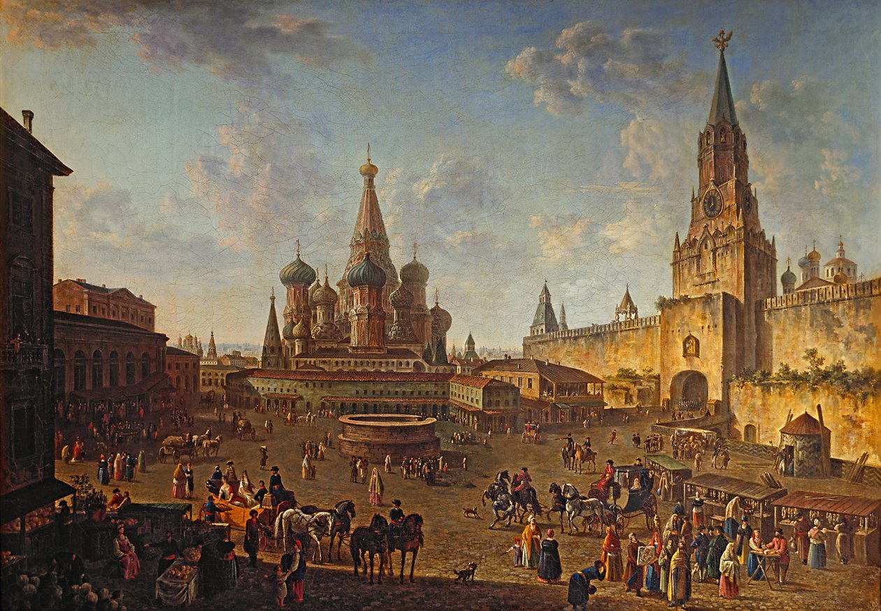 Rosyjski: "Plac Czerwony w Moskwie" Plac Czerwony w Moskwie autorstwa Fyodor Alekseyev