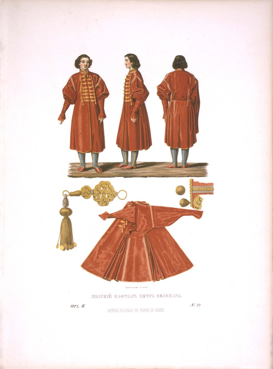 Polski Kaftan Piotra Wielkiego. Od starożytności państwa rosyjskiego przed 1853 r. autorstwa Fyodor Grigoryevich Solntsev