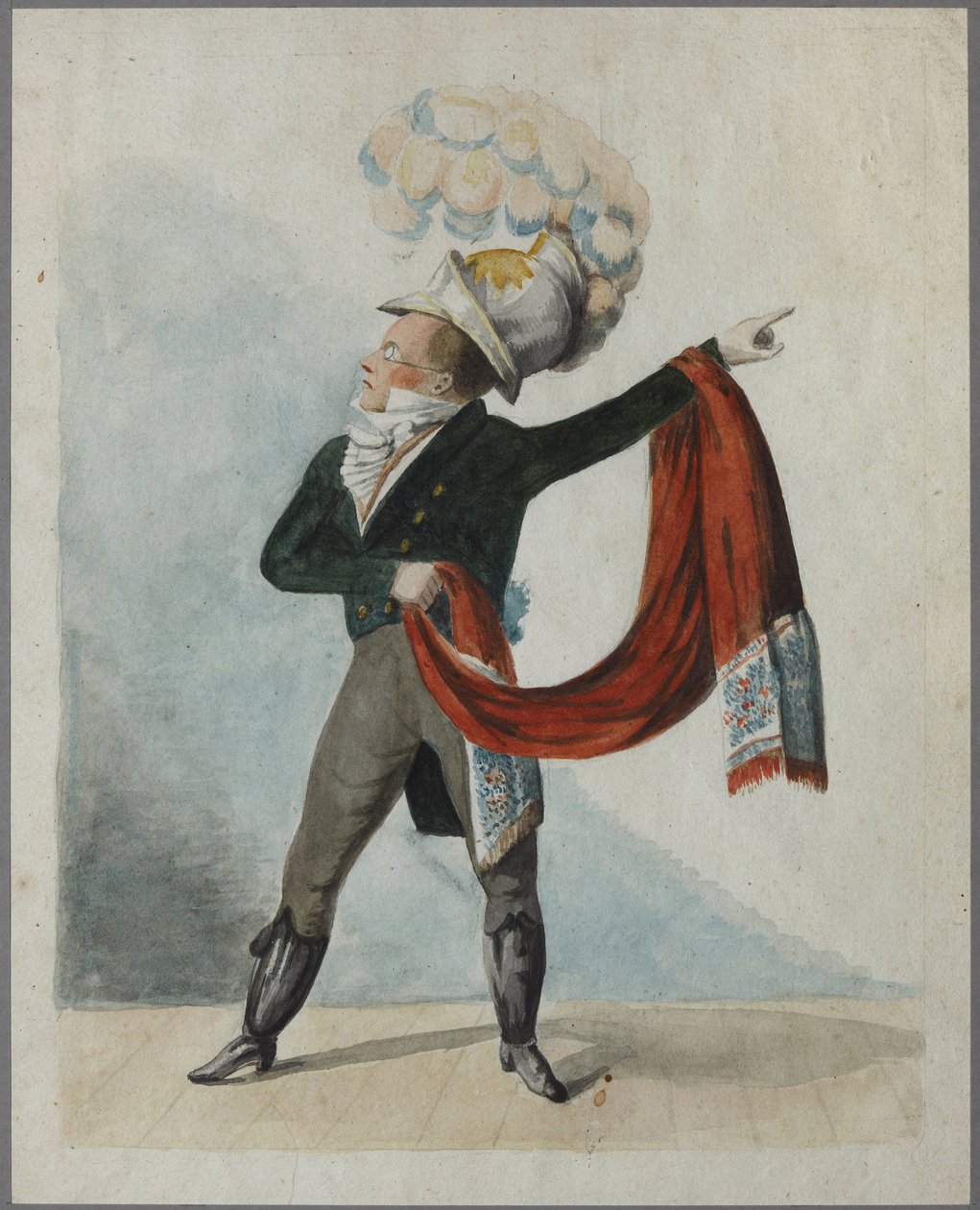 Fiodor Fiodorowicz Kokoshkin (1773-1838) par. Sotnikov, Fiodor Grigoryevich (czynny początek XIX wieku). Akwarela na papierze, I ćw. XIX w., Państwowe Muzeum im. A.S. Puszkin, Moskwa autorstwa Fyodor Grigoryevich Sotnikov