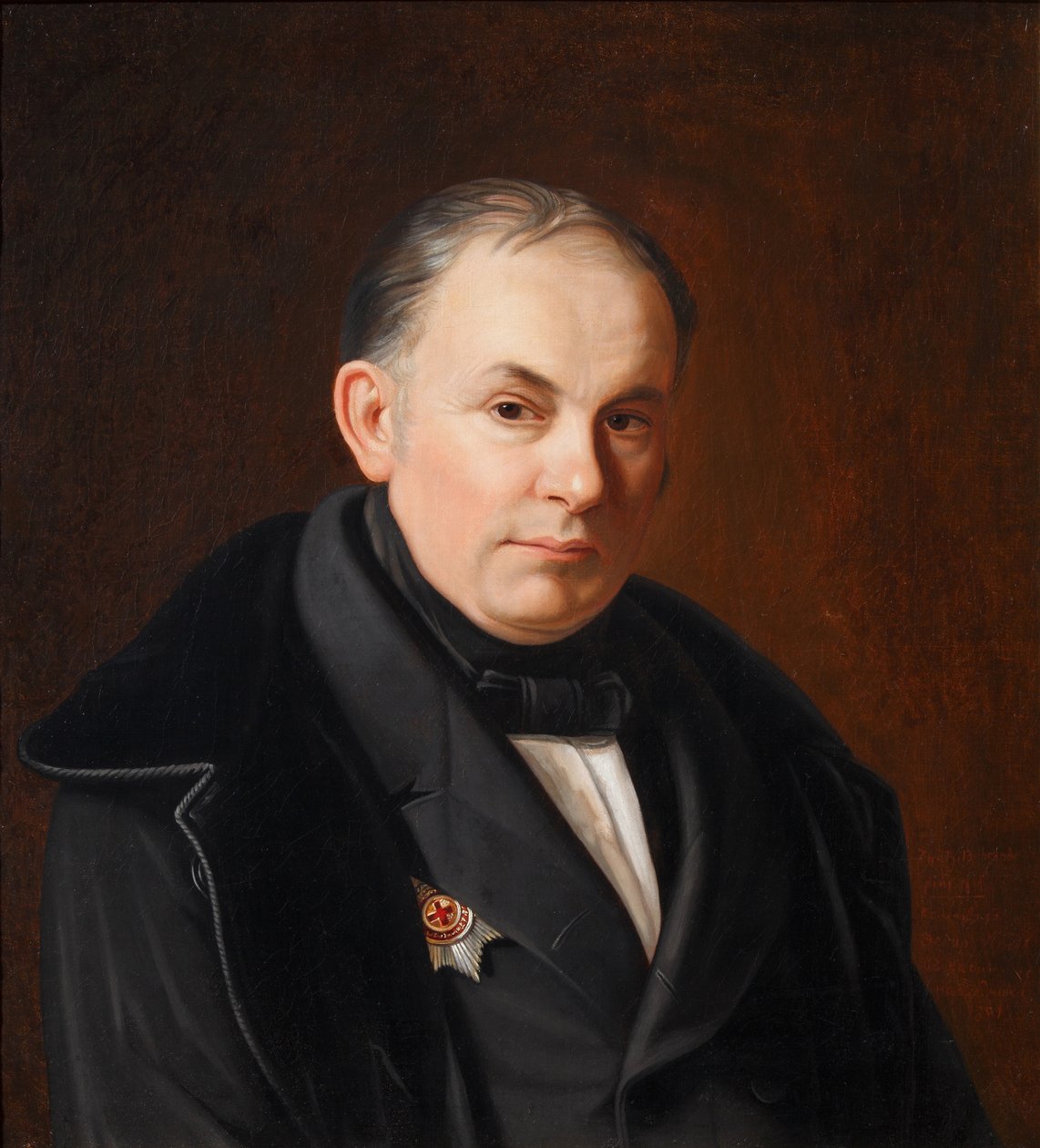 Portret poety Wasilija Żukowskiego 1783-1852, 1854 autorstwa Fyodor Ivanovich Igin