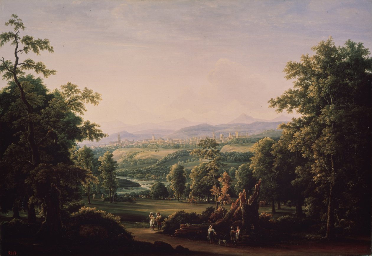 Krajobraz pod Bernem, 1817 autorstwa Fyodor Mikhailovich Matveyev