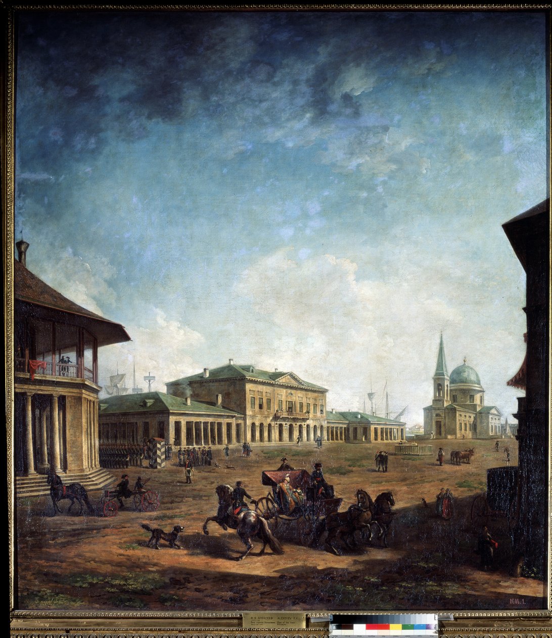 Vue de la ville de Nikolaev (Nikolayev) pl Ukraine (Widok na miasto Nikolayev). Portret Fiodora Jakowlewicza Aleksiejewa (1753-1824) autorstwa Fyodor Yakovlevich Alexeev