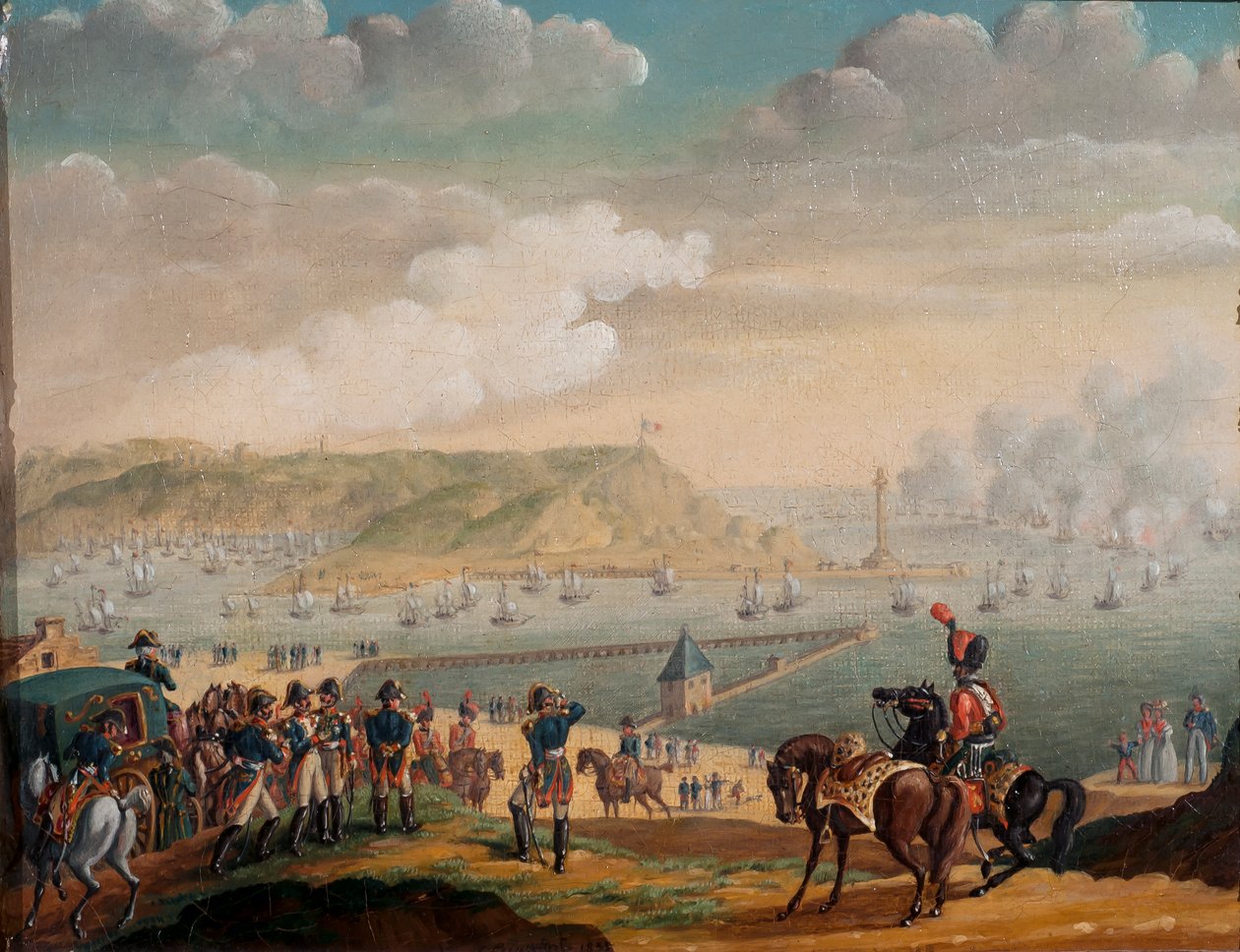 Przybycie Napoleona do Obozu Bolorgue, 1835 autorstwa G. Beaufort