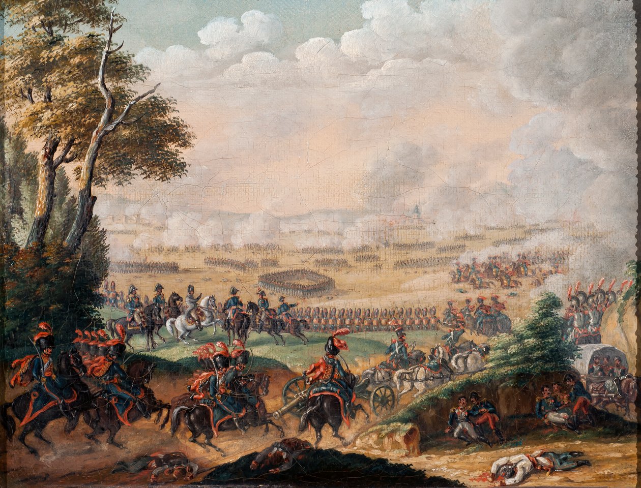 Bitwa pod Wagram, 6 lipca 1809, 1835 autorstwa G. Beaufort