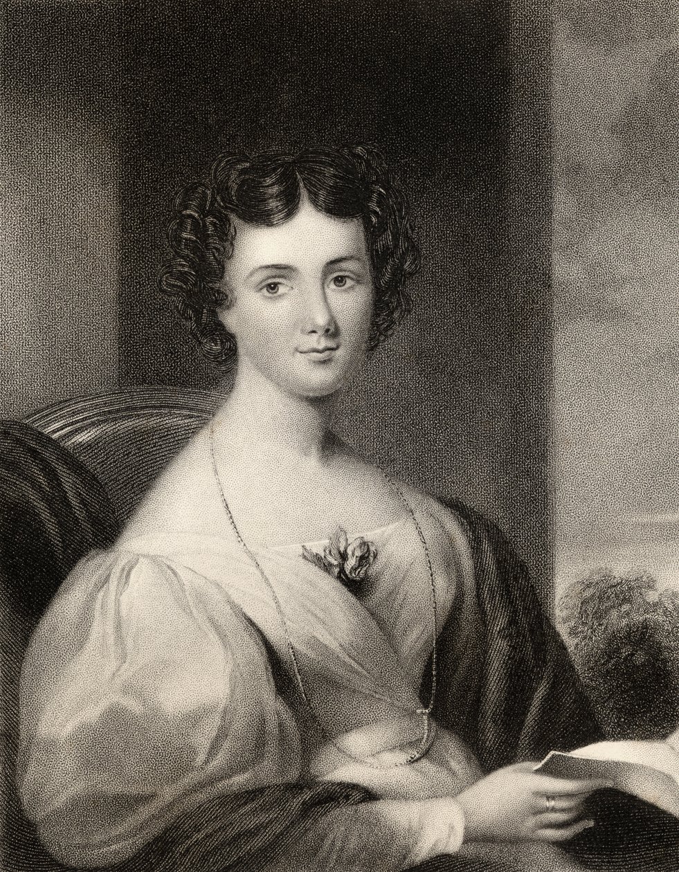 Maria Jane Jewsbury, rycina J. Cochrana, z „The National Portrait Gallery, Volume III”, wydana ok. 1820 r. autorstwa G. Freeman