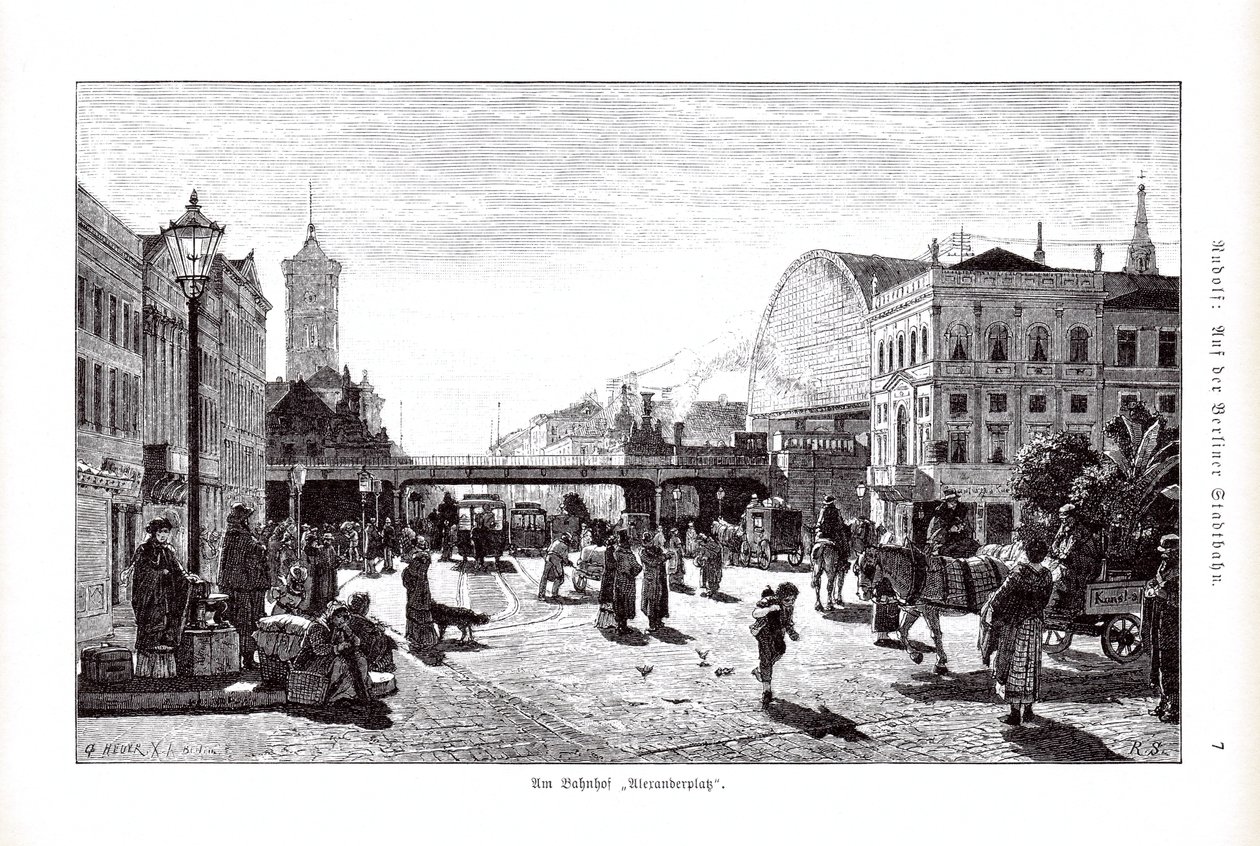 Na stacji Alexanderplatz autorstwa G. Heuer