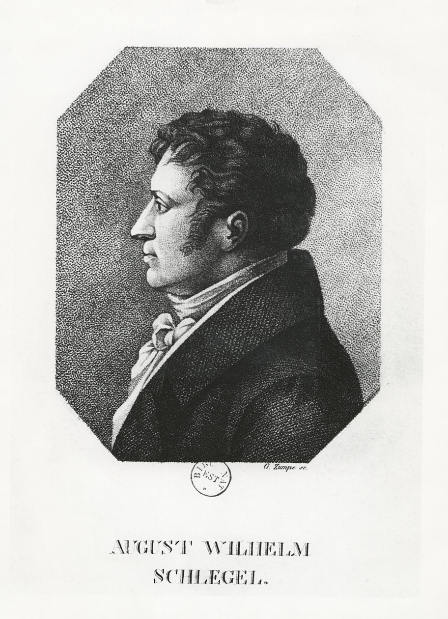 August Wilhelm Schlegel autorstwa G. Zumpe